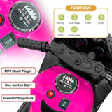 12V Electric Motorcycle for Kids, Powered Toy Motorcycle, Child Motorcycle Ride On with Light Wheels 51587563
