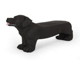 MGO DOG BENCH, Outdoor Bench, Matte Black Black, No Assembly Required 54263708