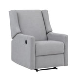 ZUN Pronto Power Recliner Oyster Gray Fabric B02257239