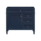 36'' Bathroom Vanity without Top Sink, Modern Bathroom Storage Cabinet with 2 Drawers and a Tip-out N710P186084C