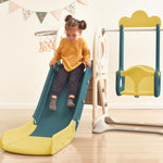 ZUN Kids Swing-N-Slide with Bus Play Structure, Freestanding Bus Toy with&Swing for Toddlers, Bus PP299290AAL