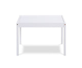 ZUN Della 3-Piece Solid Wood Kids Table & Two Chair Set, White B022P174731