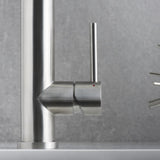DAX Single Handle Pull Down Kitchen Faucet Brushed Finish B2702P227001