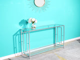 Toughened Glass Panel Console Table 32569773