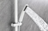 Wall mounted waterfall shower system with hand shower, sliding bar W928P294327