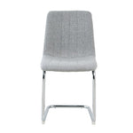 ZUN Modern simple light luxury dining Light Grey chair home bedroom stool back student desk chair metal W210P143662