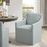 Skirted Dining Arm Chair with Casters B035P217811