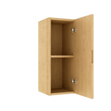BOI 12" Wall-Mounted Floating Striped Bathroom Vanity Side Cabinet with a Door and a Shelf, W2615P268883