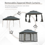 ZUN Tent Outdoor Patio Pop Up Canopy Gazebo （Prohibited by WalMart） 49548414