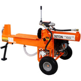 Log Splitter Portable 20 Ton Auto Return Ram System Gear Pump 7HP Engine Horizontal Full Beam Steel W465P183323