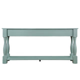 63inch Long Wood Console Table with 3 Drawers and 1 Bottom Shelf for Entryway Hallway Easy Assembly W1202114031