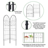 2 Pack Metal Garden Trellis 78.7" x 19.7" Rustproof Trellis for Climbing Plants Outdoor Flower W1586104663