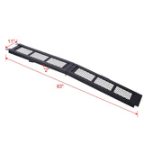 80" Steel Loading Ramp, 500LBS Capacity, Portable Motorcycle Ramp, Folding ATV Ramp for Pick up 45431521