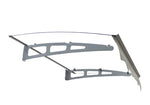 ZUN DA4734C Series Door Window Awning Made of 0.137 Inch Thick Crystal Solid Polycarbonate Sheet and W2205P179822