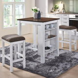 3 Pieces Counter Set Storage Space For Small Space Modern Farmhouse Design Retro Design Easy to W2537P211110