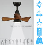 ZUN 28 In.Intergrated LED Ceiling Fan 97106043