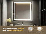 20x28 Inch Frameless LED Bathroom Mirror, Smart Mirror T3757P490351