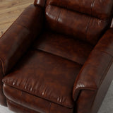 Global Home Swivel Glider Recliner with Manual Footrest In Brazil Cognac B339P333956