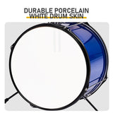 14"x10" 3-Pieces Junior Kids Drum Set Kit Pedal Drum Stick Wrench Drum Stool Dark blue 27761047