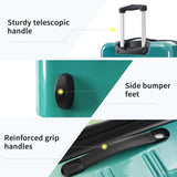 Hardshell Luggage Sets 3 Piece Gradient Color Expandable Suitcase with Spinner Wheels and TSA Lock 35164196