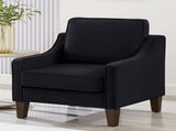 Modern Armchair, Living Room Single Seat Sofa with Wooden Legs, Upholstered Velvet Accent W2186P143466
