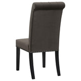 Brown and Rustic Espresso Tufted Side Chairs B062P145441