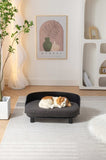 ZUN Scandinavian style Elevated Dog Bed Pet Sofa With Solid Wood legs and Bent Wood Back, Cashmesh W794125975