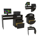 ZUN Louisiana Writing Computer Desk, Three Drawers B128P148934