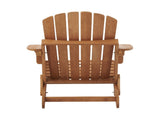 Oversize Wooden Outdoor Folding Adirondack with Pre-Assembled BackRest & SeatBoard, Wood Patio 15086418
