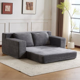 Loveseat Sofa, Comfortable Deep Seat Sofa Bed, Modern Small Corduroy Couch for Living Room 75740603