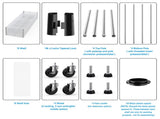 6 Tier Wire Shelving Unit, 6000 LBS NSF Height Adjustable Metal Garage Storage Shelves with Wheels, W155079891