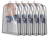 5 Pack Hanging Garment Bags, 40.15in Long PEVA & Non-woven Clothes Storage Covers, Transparent 50985105