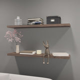 Greer Floating Shelf in Melamine x2,Cognac B128P237169