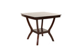 Dining Table Counter Height Dining Table 1pc Table w Shelve Solidwood Espresso Finish Dining Room B011P207141