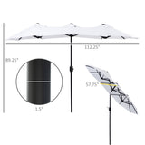 ZUN Outdoor beach umbrella /Double-sided Umbrella （Prohibited by WalMart） 83590773