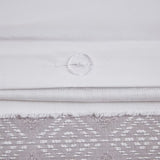 King/Cal King 3 Piece Clipped Jacquard Duvet Cover Set B03597384