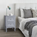 2pcs Country Style Two-Tier Night Tables Large Size Grace 63971339
