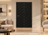 24 in. x 80 in. Hollow Core Black Painted Composite MDF Interior Door Slab B2763P609392