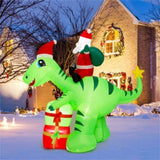 8 Feet Christmas Decoration Inflatable Santa Claus Dinosaur Decoration 44282423