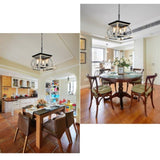 4-Light Farmhouse Chandeliers For Dining Room Oak NEW SKU W1340P206639 W134070875