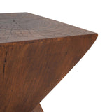 GEOMETRIC MGO SIDE TABLE,DARK BROWN COLOR N770P262073B