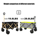 aluminum alloy folding wagon, Heavy Duty Utility Beach Wagon Cart for Sand with Big Wheels, W321P190035