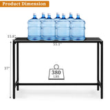 55" Outdoor Bar with Adjustable Feet, Rectangle Narrow Counter Height, Ideal Bar Height 10236852