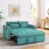 55.51 inch versatile foldable sofa bed in 3 lengths, modern sofa sofa sofa velvet pull-out bed, W2353P232226