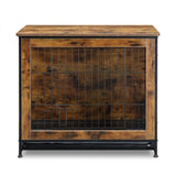 Dog Crate Furniture with Cushion, Wooden Dog Crate Table, Double Doors Dog Furniture, Indoor Dog 96502465