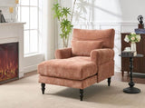 Modern Chaise Lounge , Upholstered Indoor Leisure Sofa Recliner, Chair Sleeper for Bedroom, Living W2120P296385