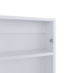 ZUN Medicine Cabinet 25.7" H, 1 Door, 3 Shelves, 1 Mirror, White B097P250882