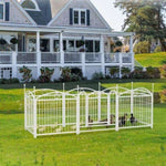 ZUN Dog Playpen Indoor 24 inch 8 Panels Metal Dog Pen Pet Dog Fence Outdoor Exercise Pen with Doors, W368P233997