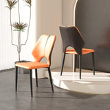 Dining Chairs Set of 2, Modern Design Home Chairs, PU Leather Metal Dining Chairs for Kitchen Dining W2700P236070