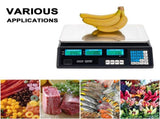 ACS-30 40kg/5g Digital Price Computing Scale for Vegetable US Plug Silver & Black 67654270